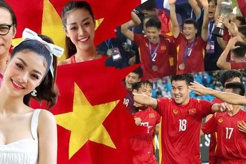 Sao Việt vỡ òa trước chiến thắng lịch sử của U23 Việt Nam