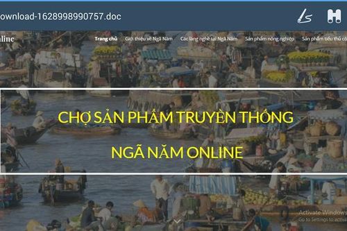 Chợ quê online của đôi bạn thân