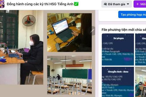 Giáo viên vất vả gấp đôi khi vừa dạy online và trực tiếp