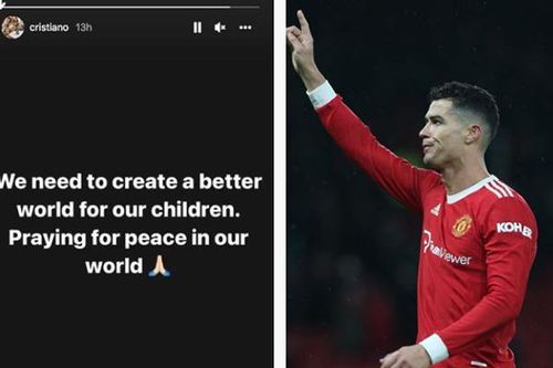 Ronaldo đăng thông điệp phản đối Nga tấn công Ukraine