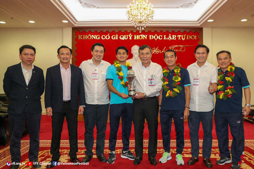 U23 Việt Nam được VFF thưởng 2,7 tỷ đồng trong lễ mừng công