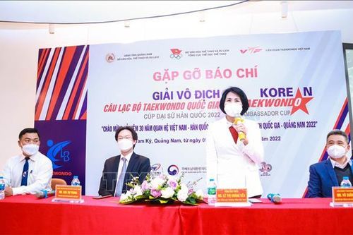 Trên 1.000 HLV, VĐV tham gia Giải Taekwondo các câu lạc bộ toàn quốc 2022