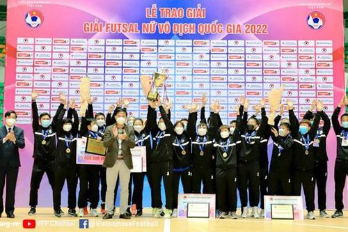 Giải futsal nữ VĐQG 2022: Thái Sơn Nam Quận 8 vô địch