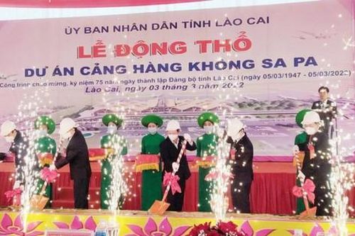 Động thổ dự án Cảng hàng không Sa Pa với tổng mức đầu tư gần 7.000 tỷ đồng