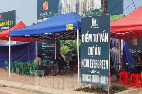 Bắc Giang: Dựng lều, rầm rộ rao bán nhà xã hội công nhân chưa đủ điều kiện