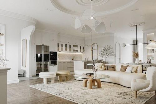 Thiết kế bo cong ấn tượng giúp căn hộ 163m2 mang vẻ đẹp đột phá