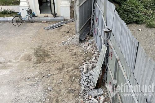 Hiện trạng bức tường chắn đường dân Thủ đô sau khi phá dỡ