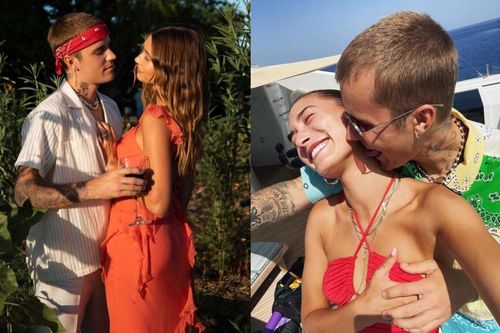 Justin Bieber được vợ chúc mừng sinh nhật bằng loạt ảnh tình tứ, nhất là màn 'khóa môi' đầy nóng bỏng