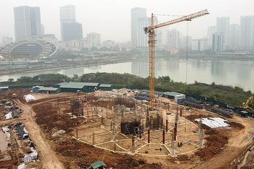 Nhìn gần dự án Cung thiếu nhi hơn 1.300 tỷ đồng đang được xây dựng ở Hà Nội