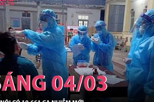 Sáng 04/03: Hà Nội sấp xỉ 20.000 ca nhiễm COVID-19 mới, 10 tỉnh thành trên 3.000 ca mắc mỗi ngày