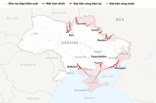 Nga đang kiểm soát những khu vực nào ở Ukraine?