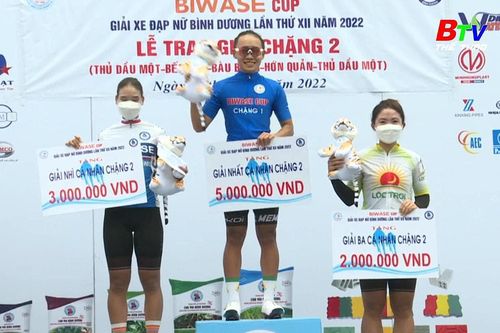 Giải xe đạp nữ Bình Dương lần thứ XII-2022 Cúp Biwase: Nguyễn Thị Thật chiến thắng chặng 2, Như Quỳnh vẫn mặc Áo Vàng