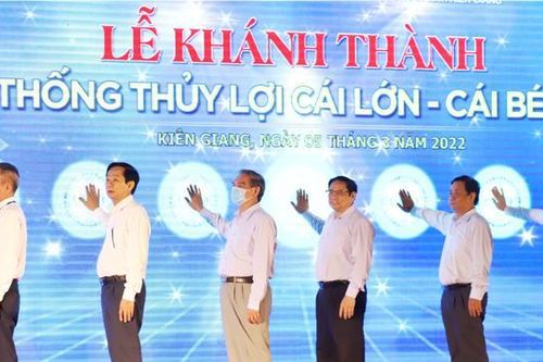 Khánh thành công trình thủy lợi lớn nhất Việt Nam
