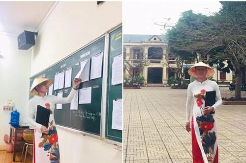 Thầy giáo mặc áo dài đến trường gây 'bão' cộng đồng mạng