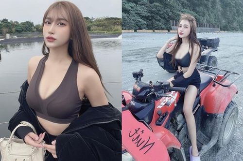 Nàng hot girl mê cảm giác mạnh diện đồ khoe vòng 1 'ná thở'