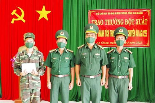 An Giang: Trao thưởng lực lượng đấu tranh thành công Chuyến án AG 0222