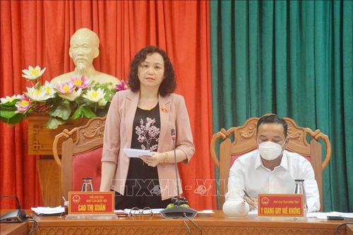 Đoàn công tác Hội đồng Dân tộc của Quốc hội làm việc tại Đắk Lắk