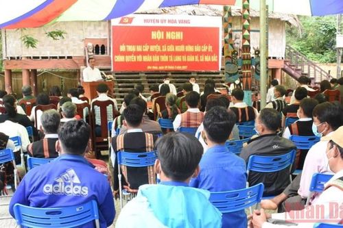 Tổ chức đối thoại 2 cấp huyện, xã với đồng bào dân tộc Cơ Tu