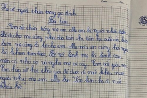 Bài văn tả mẹ của học sinh khiến dân mạng phải thốt lên: 'Đích thị nóc nhà là đây rồi'