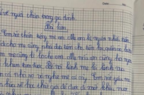 Bài văn tả người mẹ 'quyền lực' của học sinh gây bão mạng xã hội