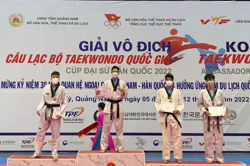 Giải vô địch các câu lạc bộ Taekwondo - Cúp Đại sứ Hàn Quốc 2022: Đồng Nai giành được 5 HCV, 2 HCB, 5 HCĐ