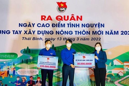 Thái Bình: Ra quân Ngày cao điểm tình nguyện chung tay xây dựng nông thôn mới