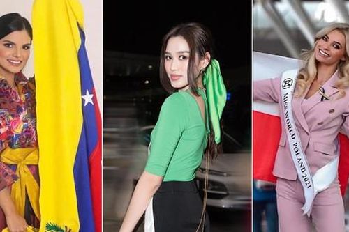 Thời trang ra sân bay đi thi chung kết Miss World của Đỗ Thị Hà và top 40 thí sinh