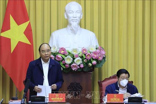 Chủ tịch nước làm việc với các chuyên gia về Đề án Chiến lược xây dựng và hoàn thiện Nhà nước Pháp quyền XHCN