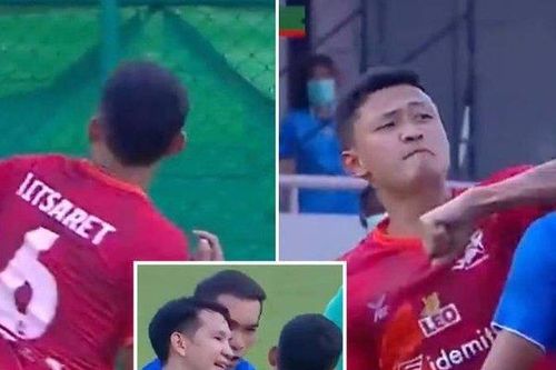 Cầu thủ Thái Lan bị thanh lý hợp đồng sau khi tung đòn Muay trên sân