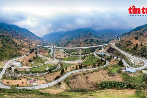 Đếm ngược đích thông xe cầu cạn Móng Sến có trụ cầu cao nhất Việt Nam