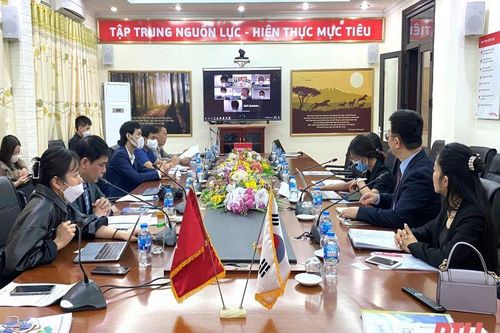 Hội nghị trực tuyến xúc tiến đầu tư với tỉnh Chungnam, Hàn Quốc