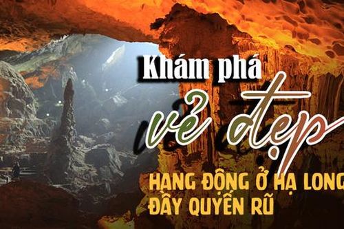 Khám phá vẻ đẹp hang động đầy quyến rũ ở Hạ Long