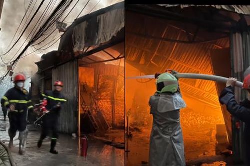 Hà Nội: Dập tắt đám cháy lớn ở phường Vĩnh Hưng