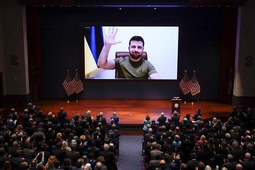 Tổng thống Zelensky phát biểu trước Quốc hội Mỹ, thúc giục áp đặt vùng cấm bay ở Ukraine