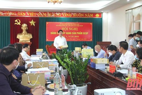 Đánh giá, xếp hạng sản phẩm OCOP tỉnh Thanh Hóa đợt 1 năm 2022