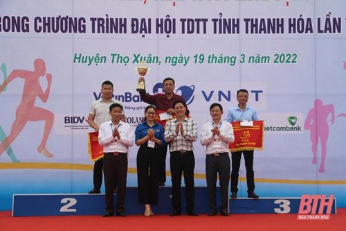 Giải việt dã Báo Thanh Hóa 'Chạy vì sức khỏe cộng đồng' lần thứ XXVI góp phần thúc đẩy sự phát triển của phong trào TDTT tỉnh nhà