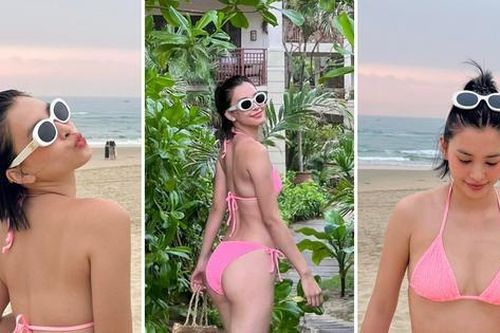 Hoa hậu Tiểu Vy diện bikini nóng bỏng, khoe body 'cực phẩm' sau 4 năm đăng quang