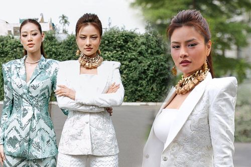 Hoa hậu Khánh Vân, Vũ Thu Phương diện vest quyền lực khiến fan không chớp mắt