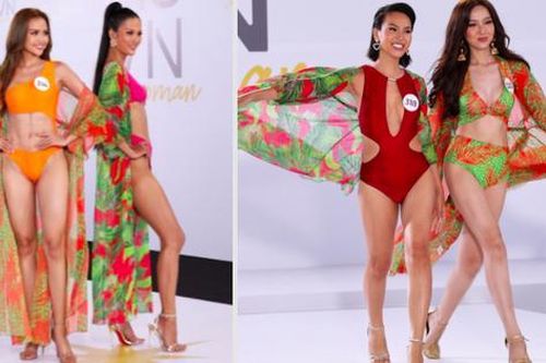 Loạt chân dài Next Top Model 'đọ' body bốc lửa với Hoa hậu chuyển giới trong phần bikini tại Hoa hậu Hoàn vũ Việt Nam