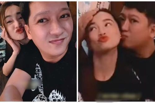 Vợ chồng Trường Giang - Nhã Phương liên tục tình tứ khi đi ăn