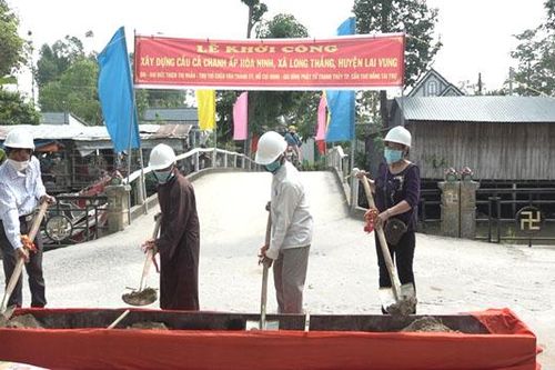 Khởi công xây dựng cầu Cả Chanh