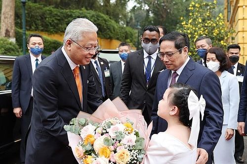 Hình ảnh: Thủ tướng Phạm Minh Chính chủ trì Lễ đón Thủ tướng Malaysia thăm chính thức Việt Nam
