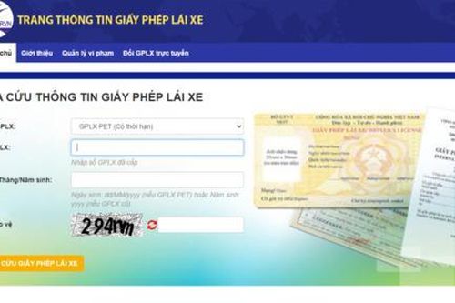 Đề nghị xử lý các website giả mạo trang web giấy phép lái xe của Tổng cục Đường bộ