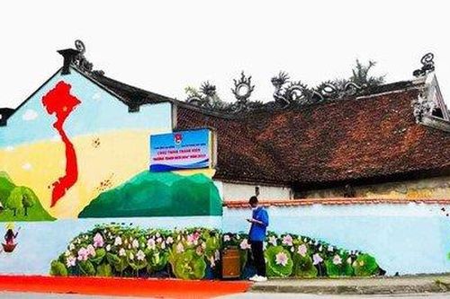 Vẽ bích họa xâm hại di tích đình cổ, Hải Dương báo cáo Cục Di sản