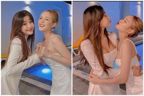 Chung khung hình, hai hot girl Việt đình đám có màn 'đọ' nhan sắc