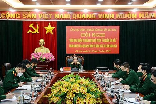 Đội tuyển 'Đội quân văn hóa' phấn đấu giành giải cao nhất tại Hội thao Quân sự quốc tế 2022
