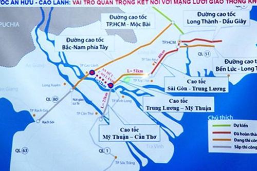 Gần 11.000 tỷ đồng cho cao tốc Cao Lãnh-An Hữu và Cao Lãnh-Mỹ An