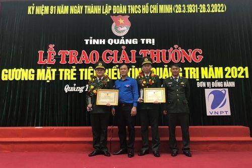 Hai cán bộ BĐBP Quảng Trị được tuyên dương Gương mặt trẻ tiêu biểu tỉnh Quảng Trị năm 2021