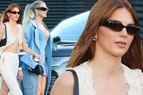 Siêu mẫu Kendall Jenner 'thả rông' dự tiệc vẫn không nóng bỏng bằng chị gái