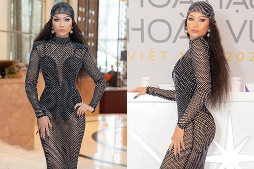 H'hen Niê váy lưới xuyên thấu, khoe body gợi cảm hết cỡ